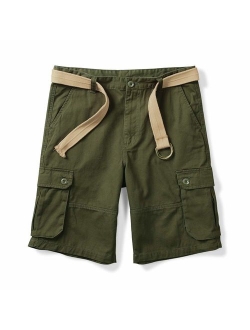 OCHENTA Men's Lightweight Multi Pocket Casual Cargo Shorts