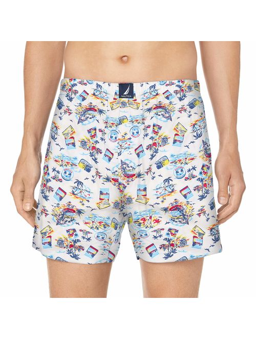 Nautica Men's Classic Cotton Woven Boxer