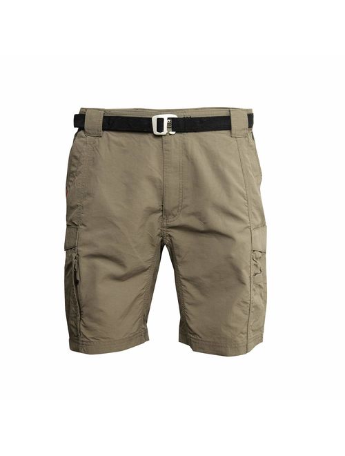 American Outdoorsman Mens Cargo Shorts with Beer Opener Hiking Belt Ideal for Trail Hiking Outdoor Activity