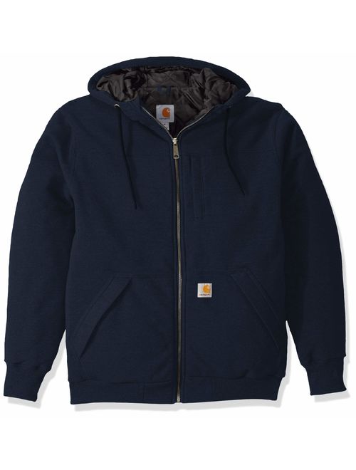 Carhartt Men's Rain Defender Rockland Quilt Lined Hooded Sweatshirt