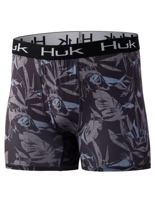 HUK Men's Elements Performance Brief | Dry Fit Boxers in Mossy Oak Camo