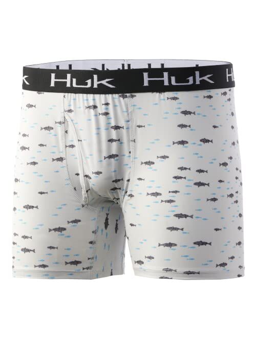 HUK Men's Elements Performance Brief | Dry Fit Boxers in Mossy Oak Camo