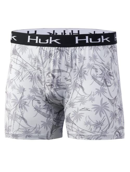 HUK Men's Elements Performance Brief | Dry Fit Boxers in Mossy Oak Camo