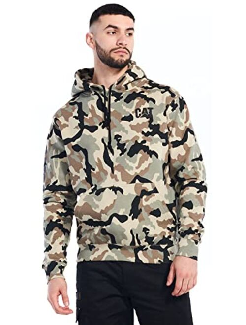 Caterpillar Men's Trademark Banner Hooded Big and Tall Sweatshirt