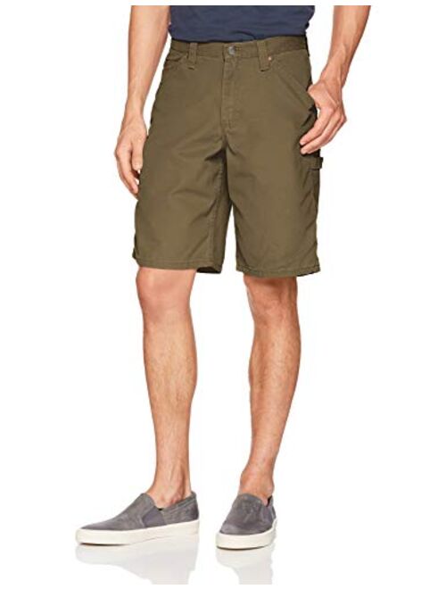 LEE Men's Solid Rregular Fit Ziper Fly Carpenter Denim Short