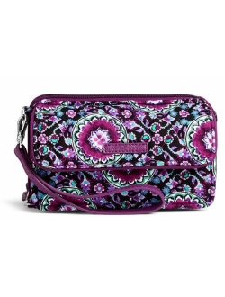 Women's Signature Cotton RFID All in One Crossbody Wristlet