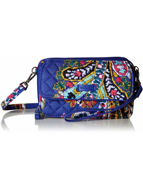 Vera Bradley Women's Signature Cotton RFID All in One Crossbody Wristlet