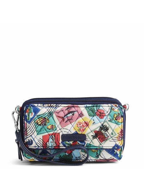 Vera Bradley Women's Signature Cotton RFID All in One Crossbody Wristlet