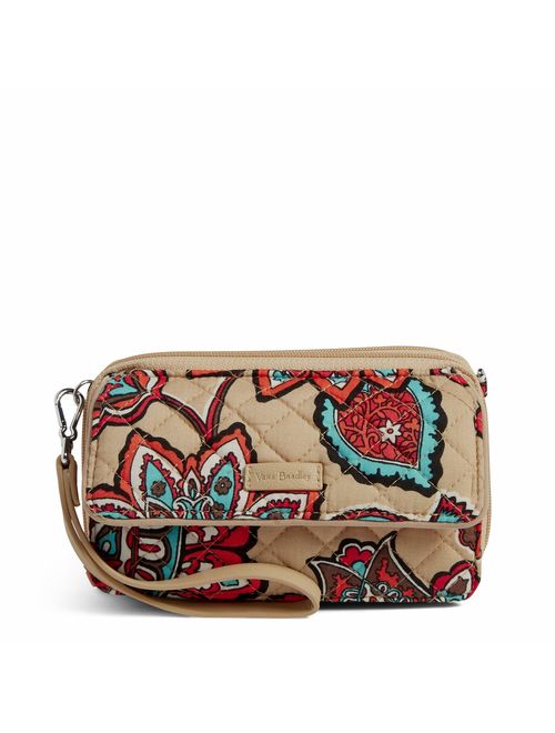 Vera Bradley Women's Signature Cotton RFID All in One Crossbody Wristlet