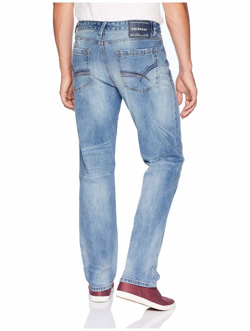 UNIONBAY Men's Stretch Straight Leg Denim Jean