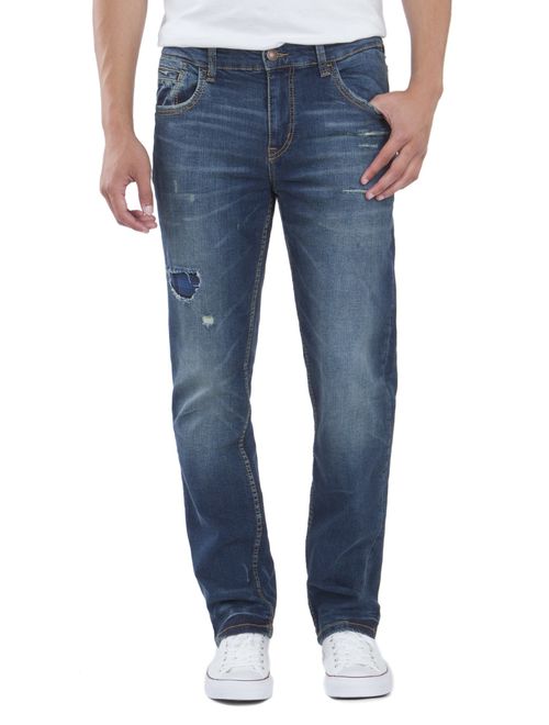 UNIONBAY Men's Stretch Straight Leg Denim Jean