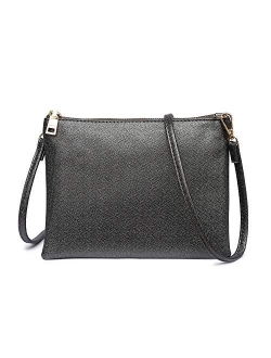 Crossbody Bag for Women, Small Shoulder Purses and Handbags Lightweight Vegan Leather Wallet with Detachable Strap