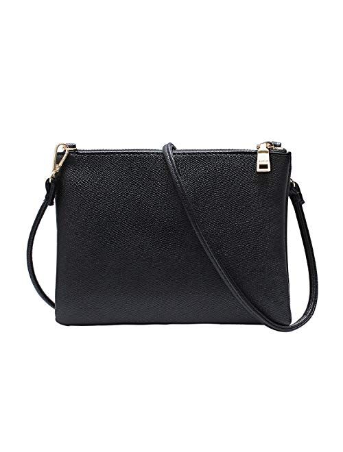 Crossbody Bag for Women, Small Shoulder Purses and Handbags Lightweight Vegan Leather Wallet with Detachable Strap