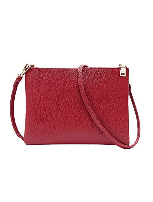 Crossbody Bag for Women, Small Shoulder Purses and Handbags Lightweight Vegan Leather Wallet with Detachable Strap