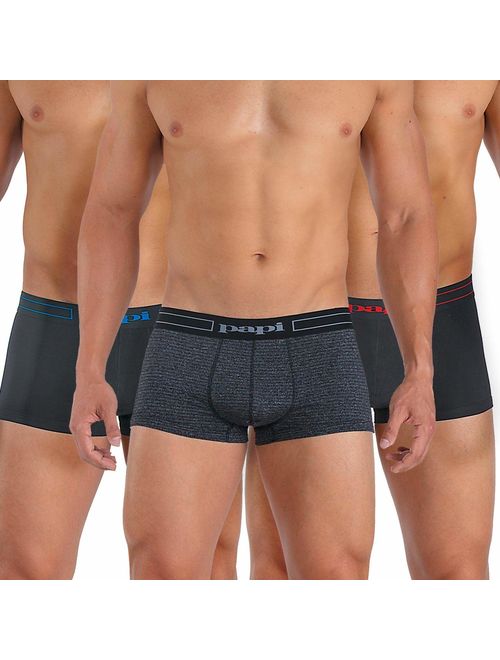 papi 3 Pack Cotton Underwear Brazilian Trunk Mens - 980547