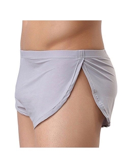 Banana Bucket Men's Split Side Sexy Breathable Boxer Underwear