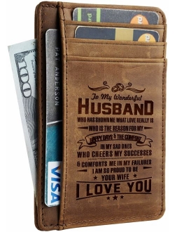 Toughergun Wife To Husband Father Mother to Son Gift Best Anniversary Christmas Birthday Gifts Slim Wallet