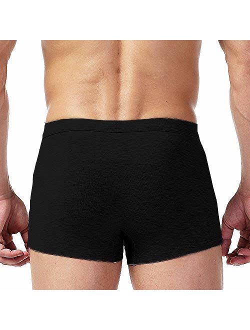 Bestag Mens 3D Wolf Owl Eagle Bulge Pouch Boxer Briefs Underwear