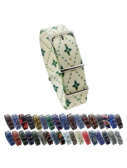 HNS Watch Bands - Choice of Pattern & Width (18mm, 20mm, 22mm) - Ballistic RAF Nylon MATO Straps