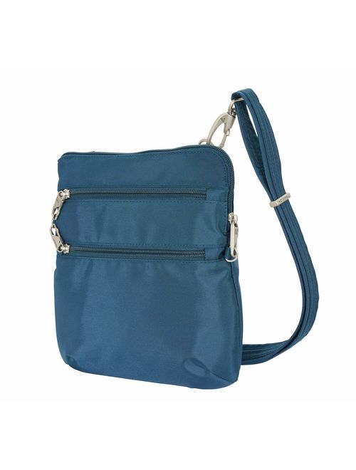 Travelon Anti-theft Classic Slim Dbl Zip Crossbody Bag