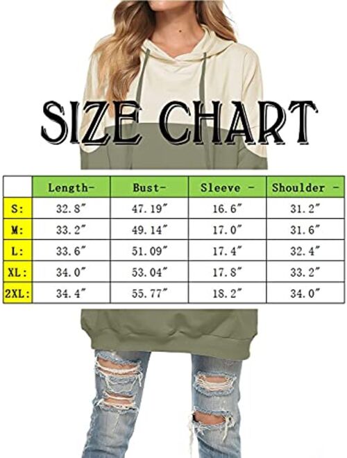 Famulily Womens Oversized Hoodie Extra Long Hooded Tunic Sweatshirt with Pockets