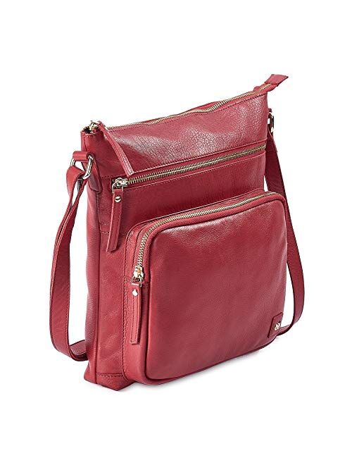 Wise Owl Accessories Women's Leather Crossbody Purses and Handbags for-Premium Crossover Bag Over the Shoulders