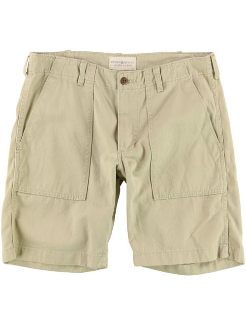 Polo Ralph Lauren Denim & Supply Ralph Lauren Mens Twill Utility Khaki Shorts Tan 33