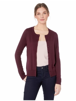 Women's Lightweight Crewneck Cardigan Sweater