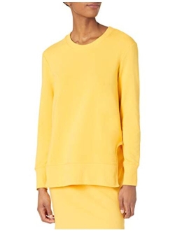 Amazon Brand - Daily Ritual Women's Terry Cotton and Modal Pullover with Side Cutouts