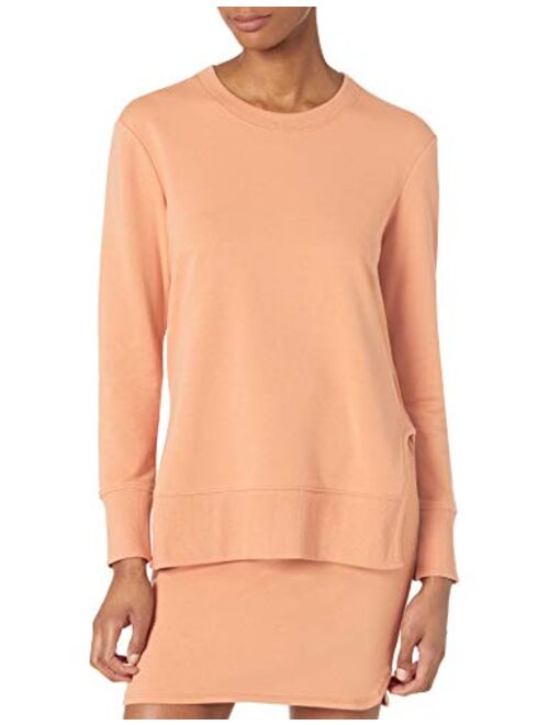 Amazon Brand - Daily Ritual Women's Terry Cotton and Modal Pullover with Side Cutouts