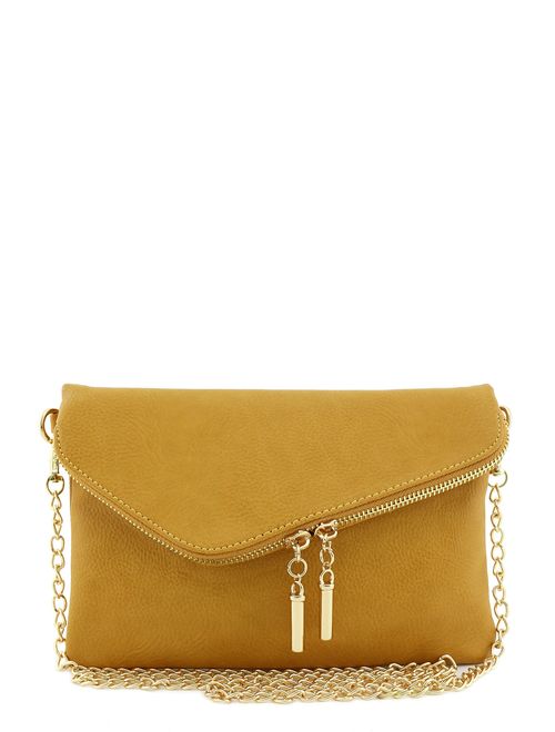 Envelope Wristlet Clutch Crossbody Bag with Chain Strap