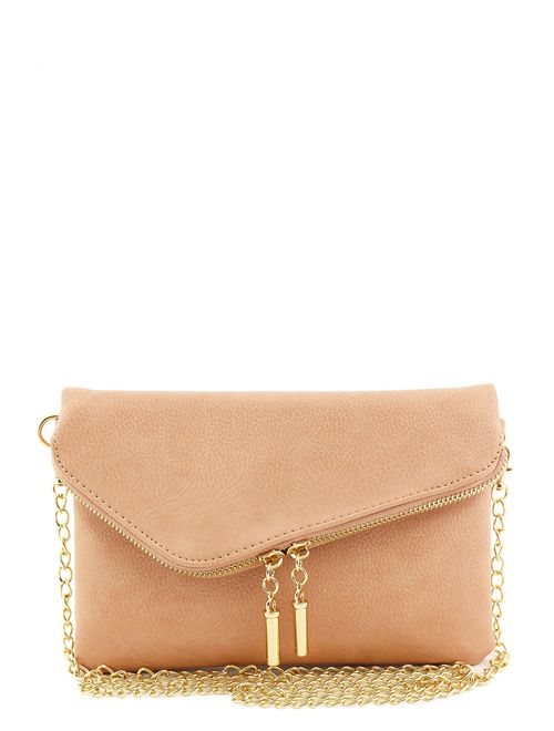 Envelope Wristlet Clutch Crossbody Bag with Chain Strap