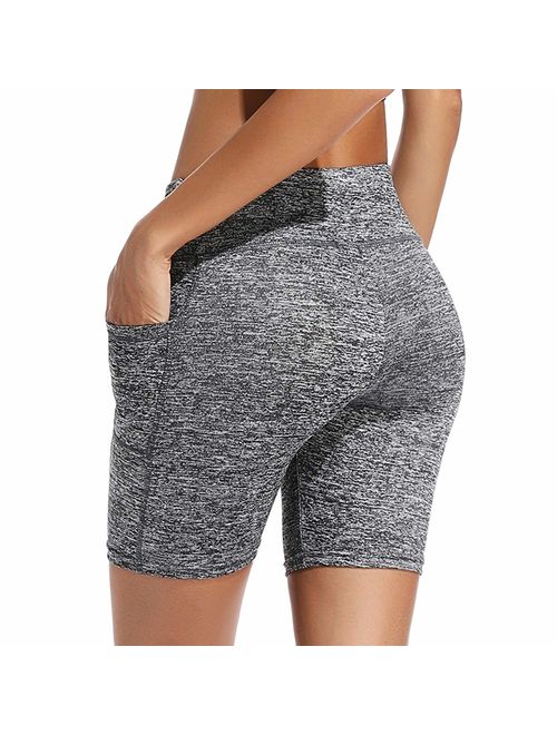 YOFIT Women Yoga Shorts Ruched Butt Sport Gym Push up Running Elastic High Waist Shorts Butt Lifting Hot Pants