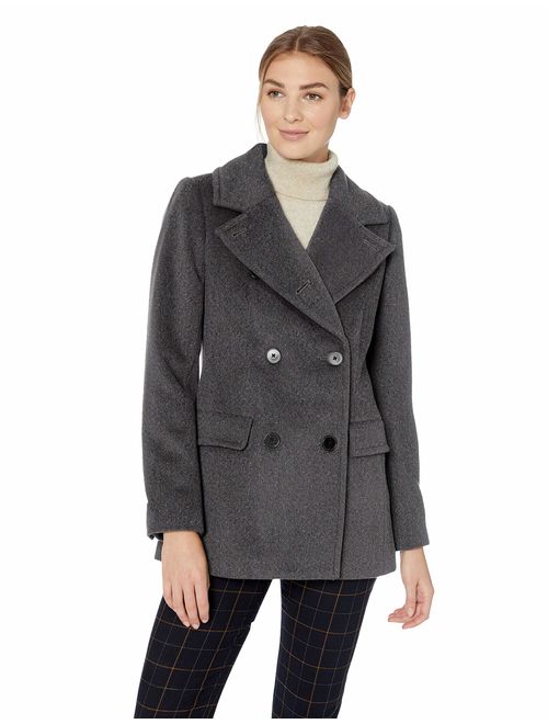 Lark & Ro Women's Double Breasted Peacoat