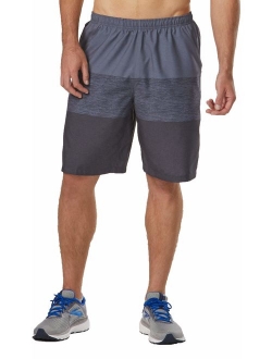 R-Gear Men's 9-Inch Running Athletic Shorts with Pockets and Brief Liner | Long Gone