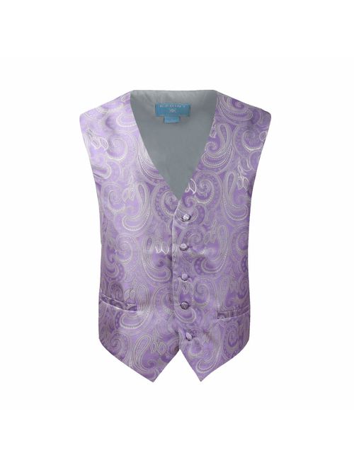 Epoint EGC1B01-03 Multi Mens Paisley Waistcoat Woven Microfiber S-5XL Vest