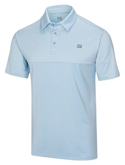 Dri-Fit Golf Shirts for Men - Moisture Wicking Short-Sleeve Polo Shirt