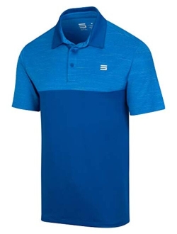 Dri-Fit Golf Shirts for Men - Moisture Wicking Short-Sleeve Polo Shirt