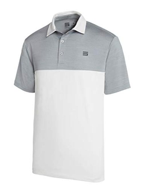 Three Sixty Six Dri-Fit Golf Shirts for Men - Moisture Wicking Short-Sleeve Polo Shirt