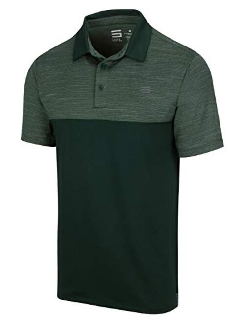 Three Sixty Six Dri-Fit Golf Shirts for Men - Moisture Wicking Short-Sleeve Polo Shirt