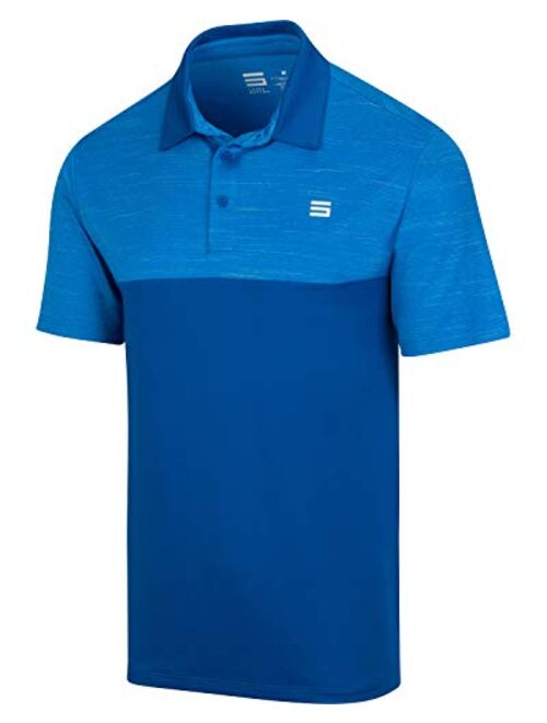 Three Sixty Six Dri-Fit Golf Shirts for Men - Moisture Wicking Short-Sleeve Polo Shirt