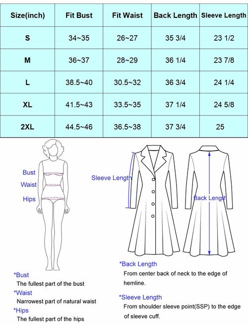 KANCY KOLE Women's Long Sleeve Lapel Collar Single Breasted Wool Blend Trench Coat