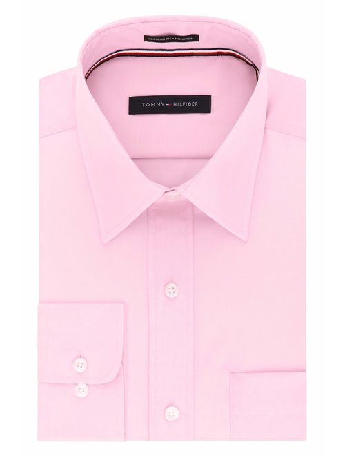 Tommy Hilfiger Men's Dress Shirt Regular Fit Non Iron Solid