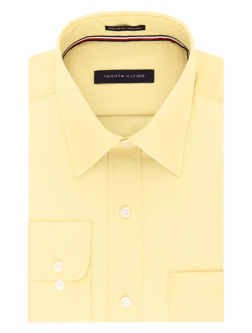 Tommy Hilfiger Men's Dress Shirt Regular Fit Non Iron Solid