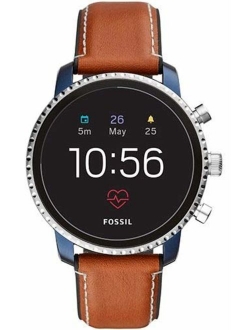 Men's Gen 4 Explorist HR Stainless Steel Touchscreen Smartwatch with Heart Rate, GPS, NFC, and Smartphone Notifications