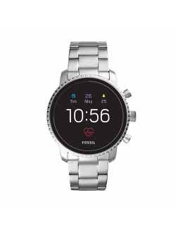 Men's Gen 4 Explorist HR Stainless Steel Touchscreen Smartwatch with Heart Rate, GPS, NFC, and Smartphone Notifications