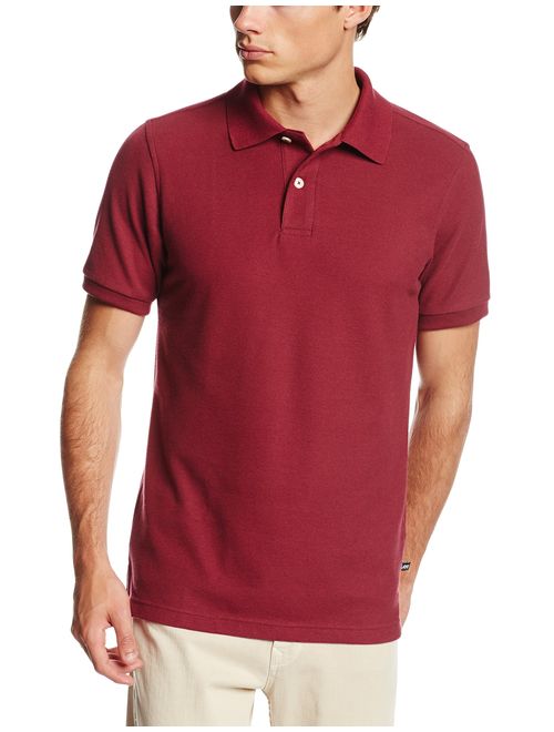 Lee Uniforms Men's Modern Fit Short Sleeve Polo Shirt