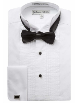 Gentlemens Collection Mens Tuxedo Shirts Poly/Cotton Free Bow Tie On Selected Styles