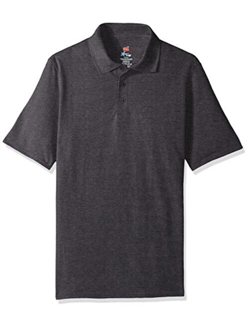 Hanes Men's Short Sleeve X-Temp Polo with FreshIQ