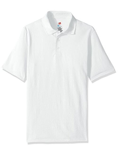 Hanes Men's Short Sleeve X-Temp Polo with FreshIQ